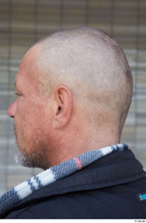 Head Man White Casual Average Bald Street photo references